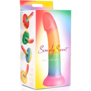 Dildo De Silicona Rainbow Curve Toys Simply Sweet