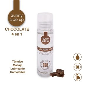Lubricante térmico para masaje 4 en 1 Comestible Chocolate