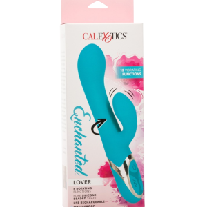Vibrador Con Rotación Recargable Punto G Y Clitoris Lover Turquesa