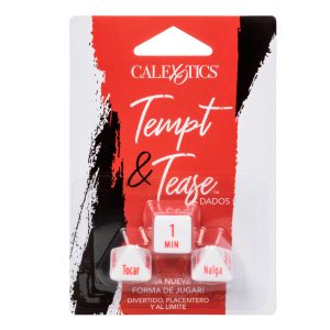 Juego Erótico De Dados Calexotics Tempt & Tease 3 Piezas