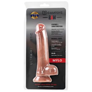 Dildo Realista Raw Realistic Mylo Con Ventosa Camtoyz Nude