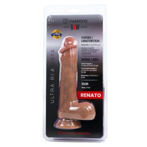 Dildo Ultra Realista Renato 19 Cm Camtoys Raw con Ventosa