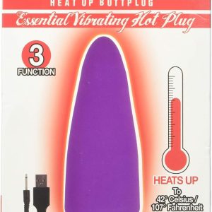 Plug Anal Vibrador Térmico Recargable Vibrating Hot Plug