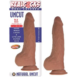 Dildo Nasstoys Real Cocks Dual Layered Uncut Slider 9.25