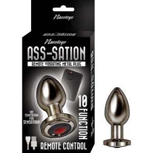 Plug Vibrador Metálico Asssational Remote Vibrating Nasstoys