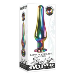 Plug Anal Metálico Rainbow Metal Plug Medium Evolved