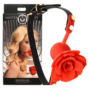 Mordaza De Silicona Con Rosa Master Series Blossom Gag