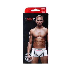 Lencería Masculina Envy Bóxer Low Rise Blanco