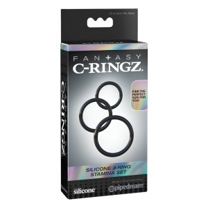 Set 3 Anillos para Pene de Silicona Fantasy C-Ringz