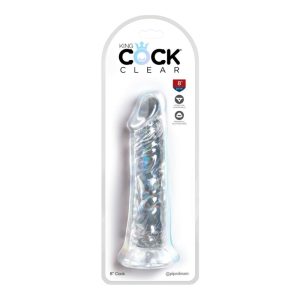 Consolador King Cock Clear 8" con Ventosa